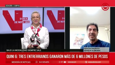 Quini 6 de m&aacute;s de $6 millones en Concordia: &ldquo;Es una alegr&iacute;a doble&rdquo;, asegur&oacute; el agenciero